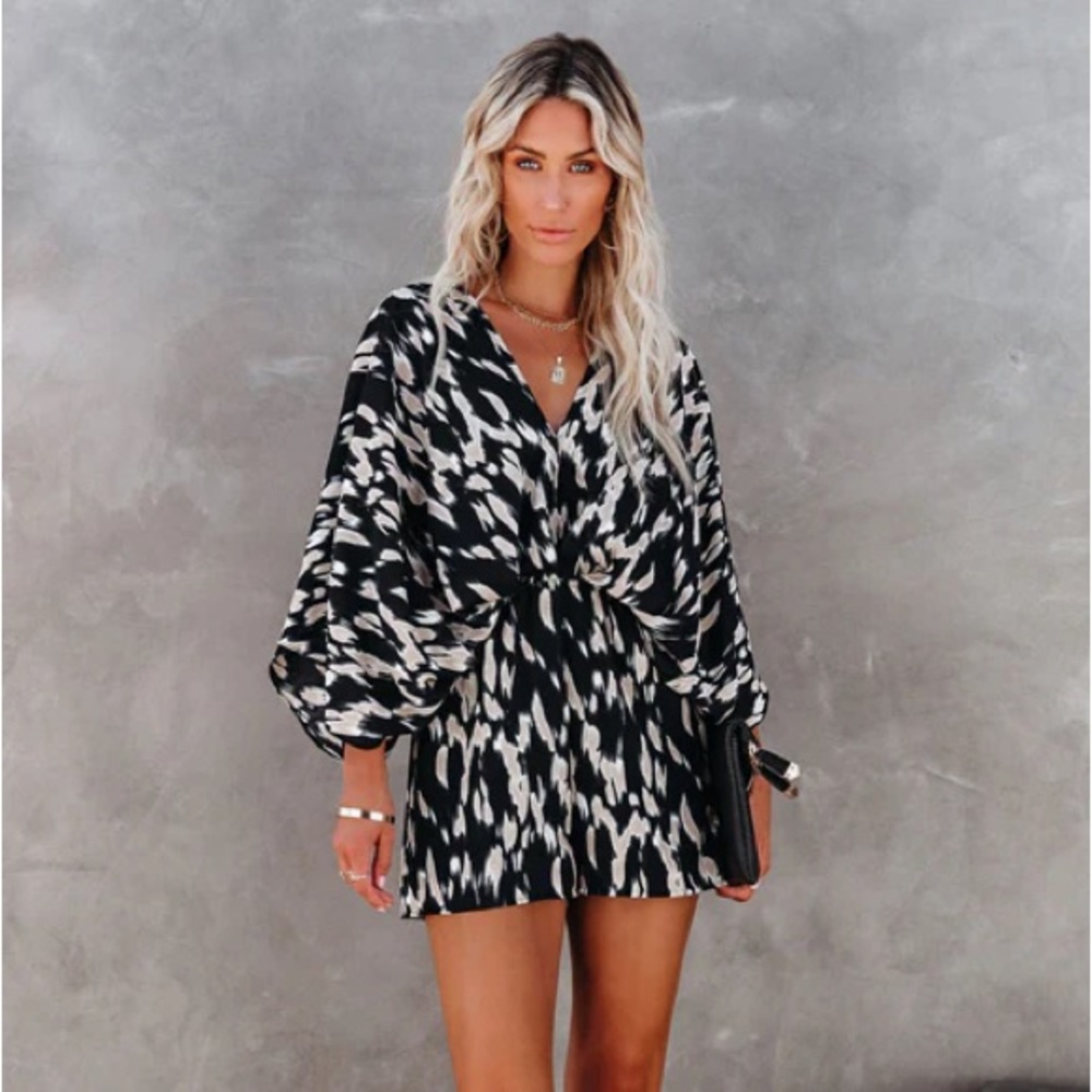 Next Vacay Printed Romper